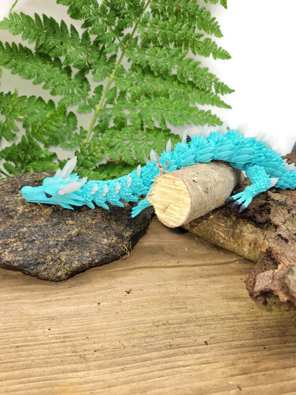 Flexi-Drache „Blauflamme“ – leuchtet im Dunkeln