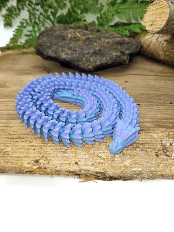 Flexi-Drache „Nebelwind – Schlange der Morgenpfade“ – gefertigt im 3D-Druck