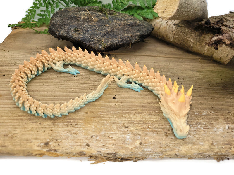 Flexi-Drache „Korallenwächter“ – gefertigt im 3D-Druck