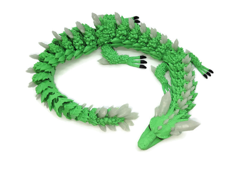 Flexi-Drache „Schattenmoos“ – gefertigt im 3D-Druck