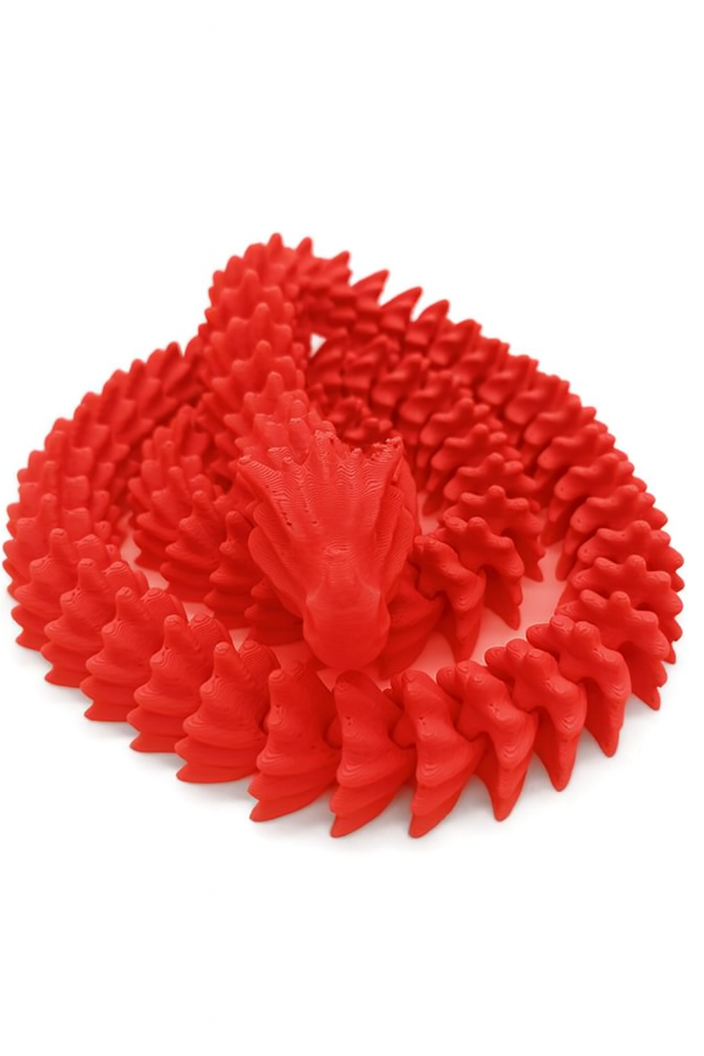 Flexi-Drache „Glutwind – Schlange der Aschenpfade“ – gefertigt im 3D-Druck