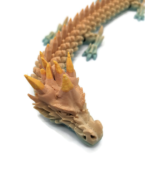 Flexi-Drache „Korallenwächter“ – gefertigt im 3D-Druck