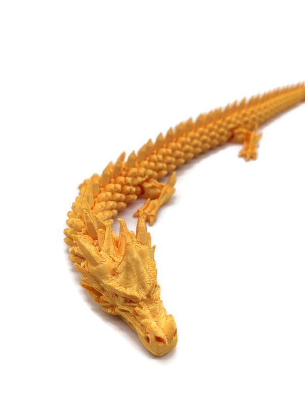 Flexi-Drache „Golden“ – gefertigt im 3D-Druck