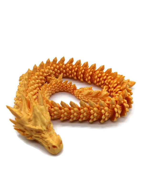 Flexi-Drache „Golden“ – gefertigt im 3D-Druck