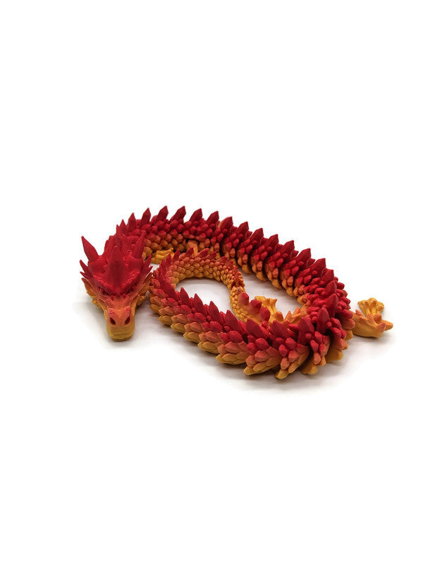 Flexi-Drache „Flammenkamm“ – gefertigt im 3D-Druck