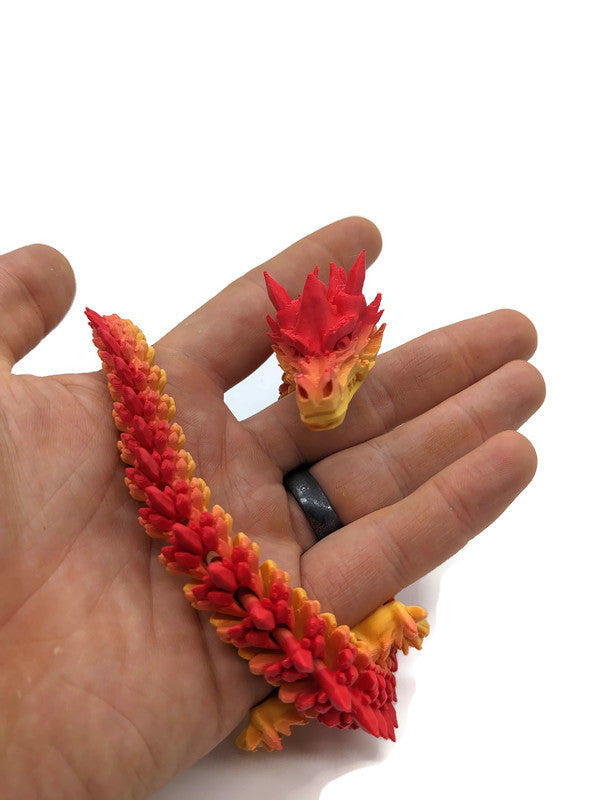 Flexi-Drache „Flammenkamm“ – gefertigt im 3D-Druck