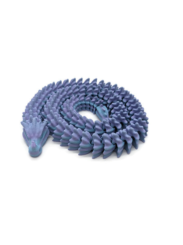 Flexi-Drache „Nebelwind – Schlange der Morgenpfade“ – gefertigt im 3D-Druck