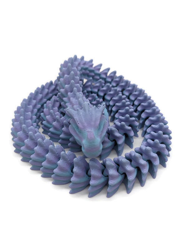 Flexi-Drache „Nebelwind – Schlange der Morgenpfade“ – gefertigt im 3D-Druck