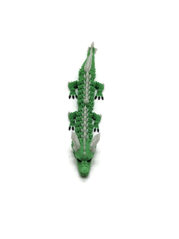Flexi-Drache „Schattenmoos“ – gefertigt im 3D-Druck