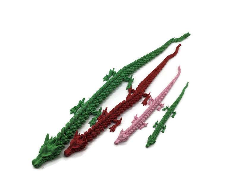 Flexi-Drache „Grünwind“ – handgefertigt im 3D-Druck