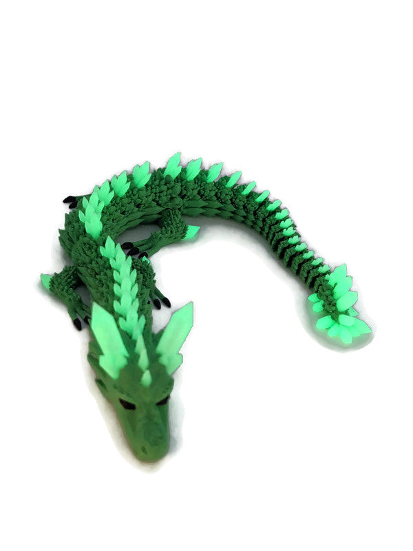 Flexi-Drache „Schattenmoos“ – gefertigt im 3D-Druck