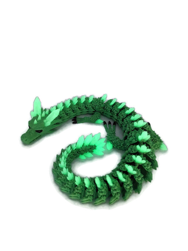 Flexi-Drache „Schattenmoos“ – gefertigt im 3D-Druck