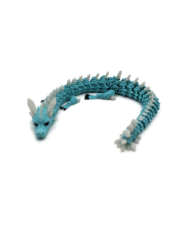 Flexi-Drache „Blauflamme“ – leuchtet im Dunkeln