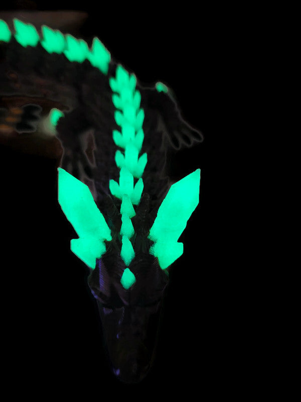 Flexi-Drache „Dämmerglanz“ – leuchtet im Dunkeln
