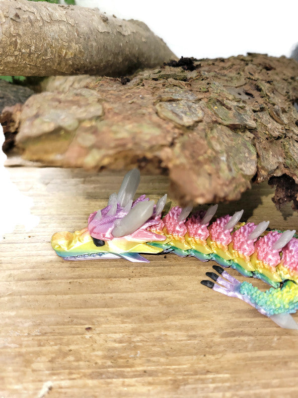 Flexi-Drache „Prismaschwinge“ – leuchtet im Dunkeln