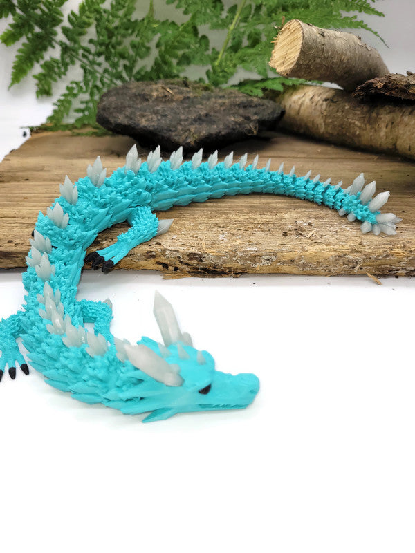 Flexi-Drache „Blauflamme“ – leuchtet im Dunkeln