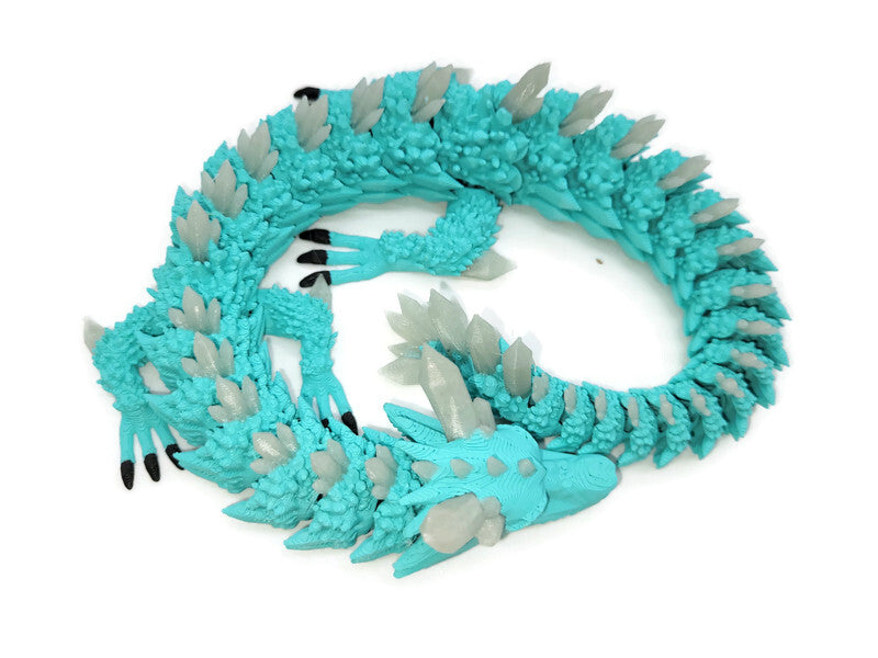 Flexi-Drache „Blauflamme“ – leuchtet im Dunkeln