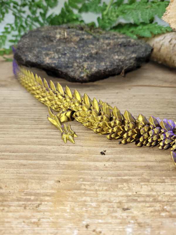 Flexi-Drache „Glimmernacht“ – gefertigt im 3D-Druck