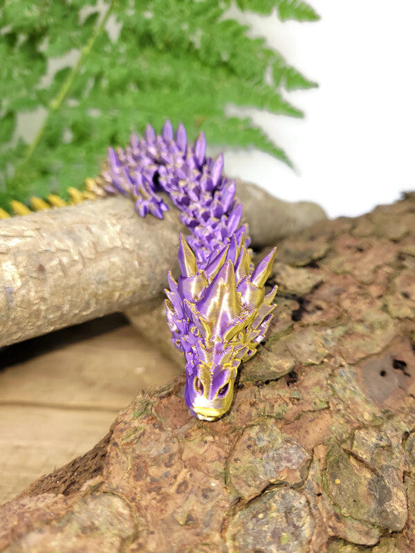 Flexi-Drache „Glimmernacht“ – gefertigt im 3D-Druck