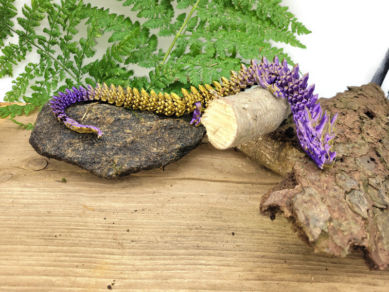 Flexi-Drache „Glimmernacht“ – gefertigt im 3D-Druck