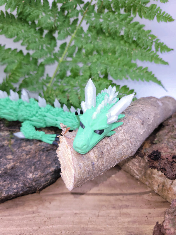 Flexi-Drache „Schattenmoos“ – gefertigt im 3D-Druck