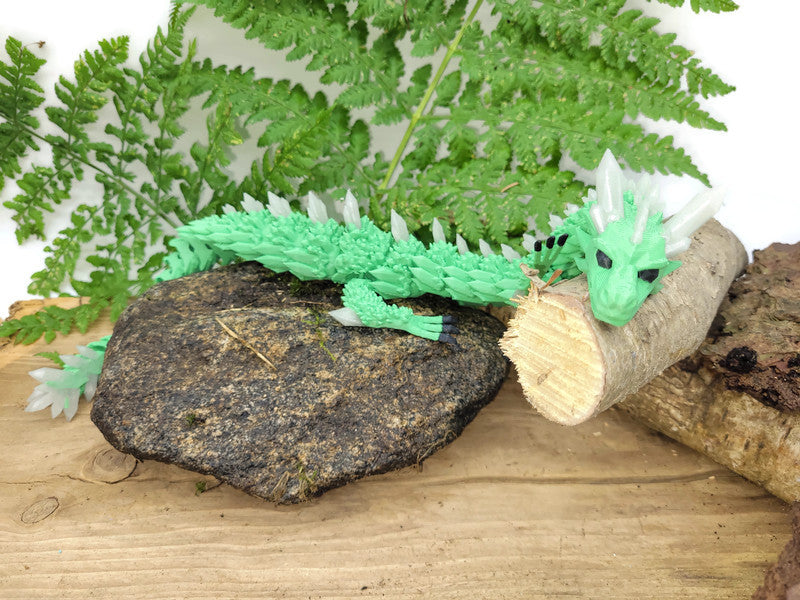 Flexi-Drache „Schattenmoos“ – gefertigt im 3D-Druck