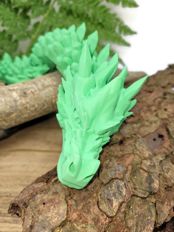 Flexi-Drache „Grünwind“ – handgefertigt im 3D-Druck