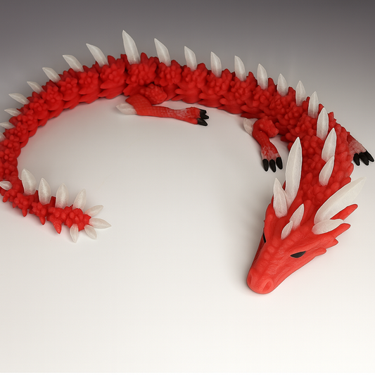 Flexi-Drache „Feuerschleier“ – leuchtet im Dunkeln