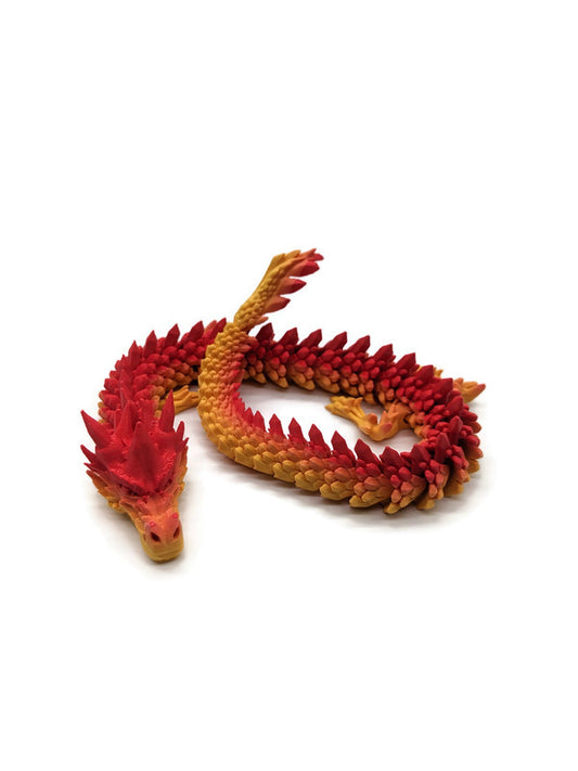 Flexi-Drache „Flammenkamm“ – gefertigt im 3D-Druck