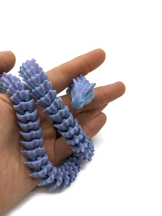 Flexi-Drache „Nebelwind – Schlange der Morgenpfade“ – gefertigt im 3D-Druck