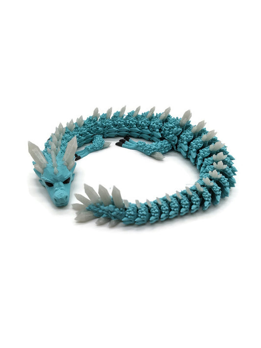 Flexi-Drache „Blauflamme“ – leuchtet im Dunkeln