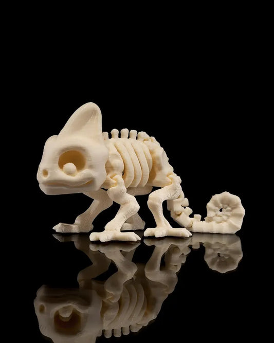 Bewegliches Skelett- Chameleon – gefertigt im 3D-Druck