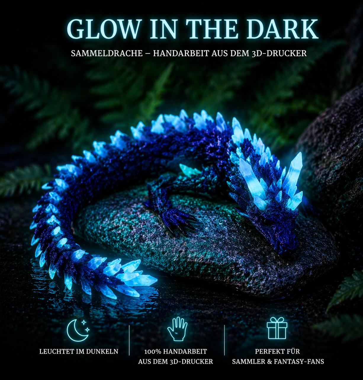 Flexi-Drache  GLOW-in-the-DARK Edition